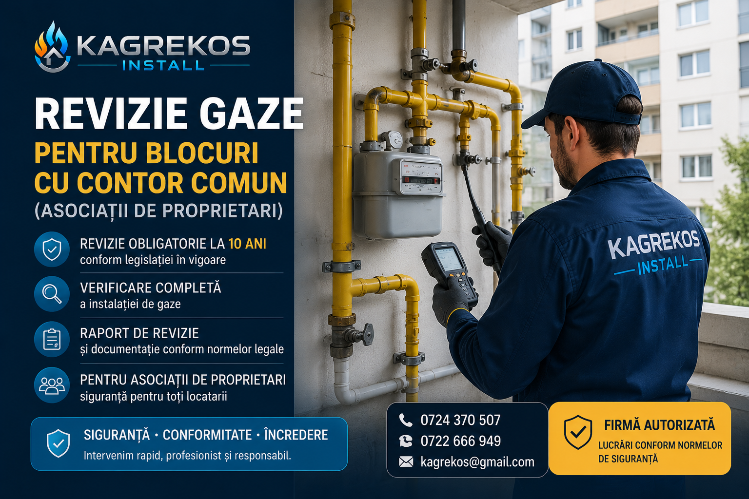 Revizie Gaze pentru Blocuri cu Contor Comun (Asociații de Proprietari)