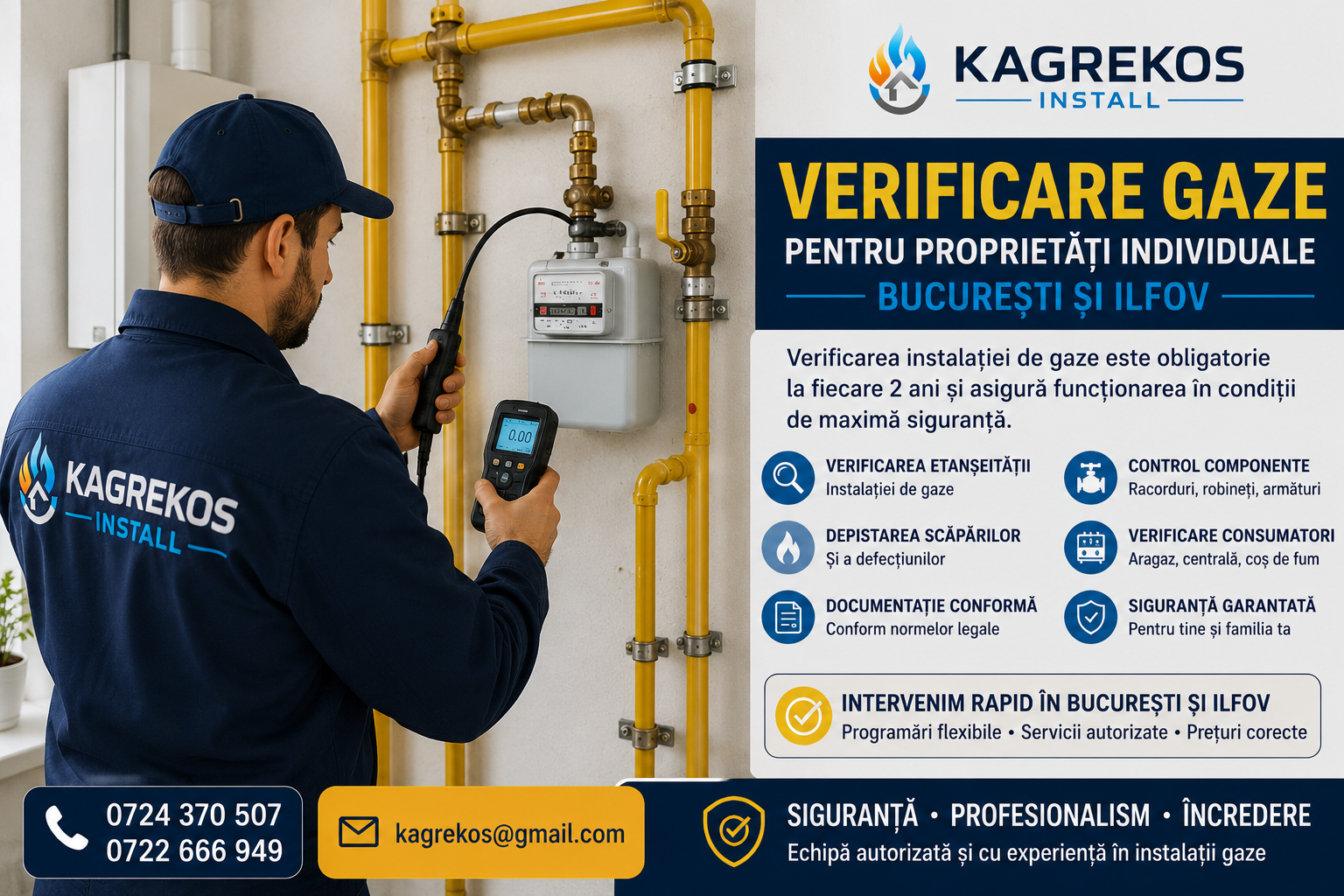 Verificare gaze pentru proprietati individuale